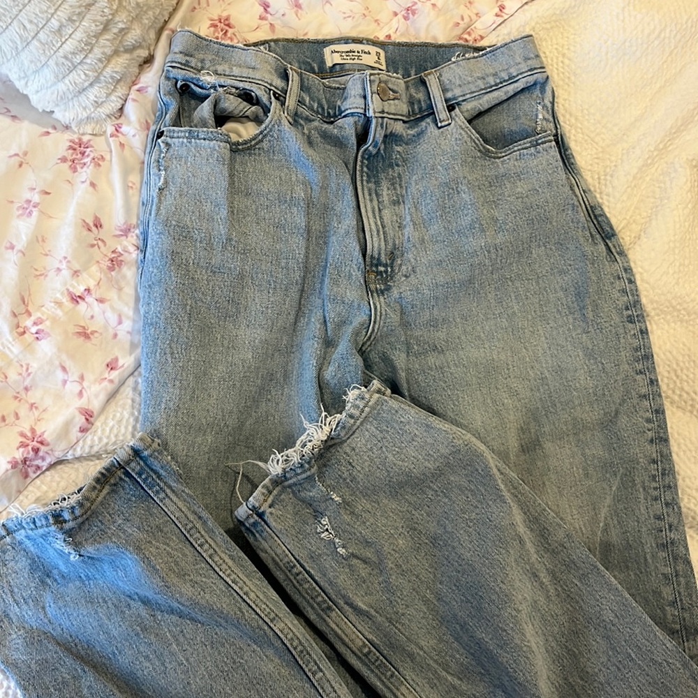 90’s straight ultra high rise Abercrombie jeans